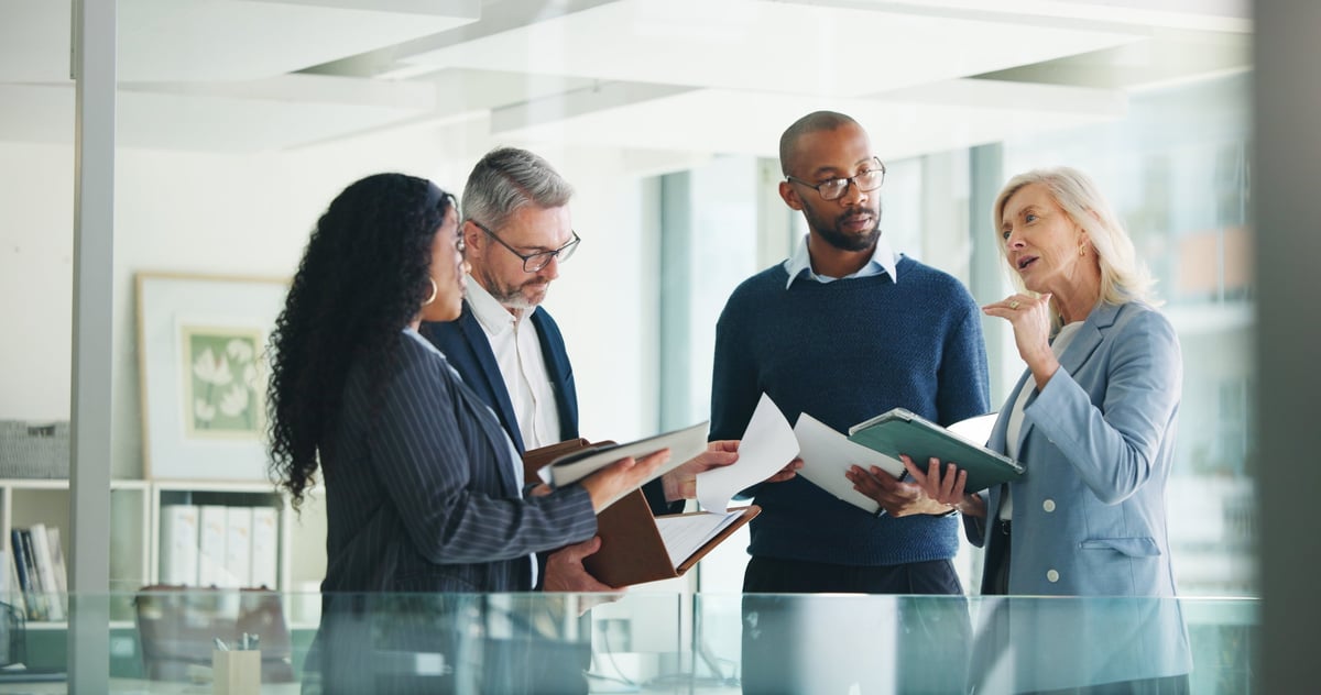 Professional team collaboration